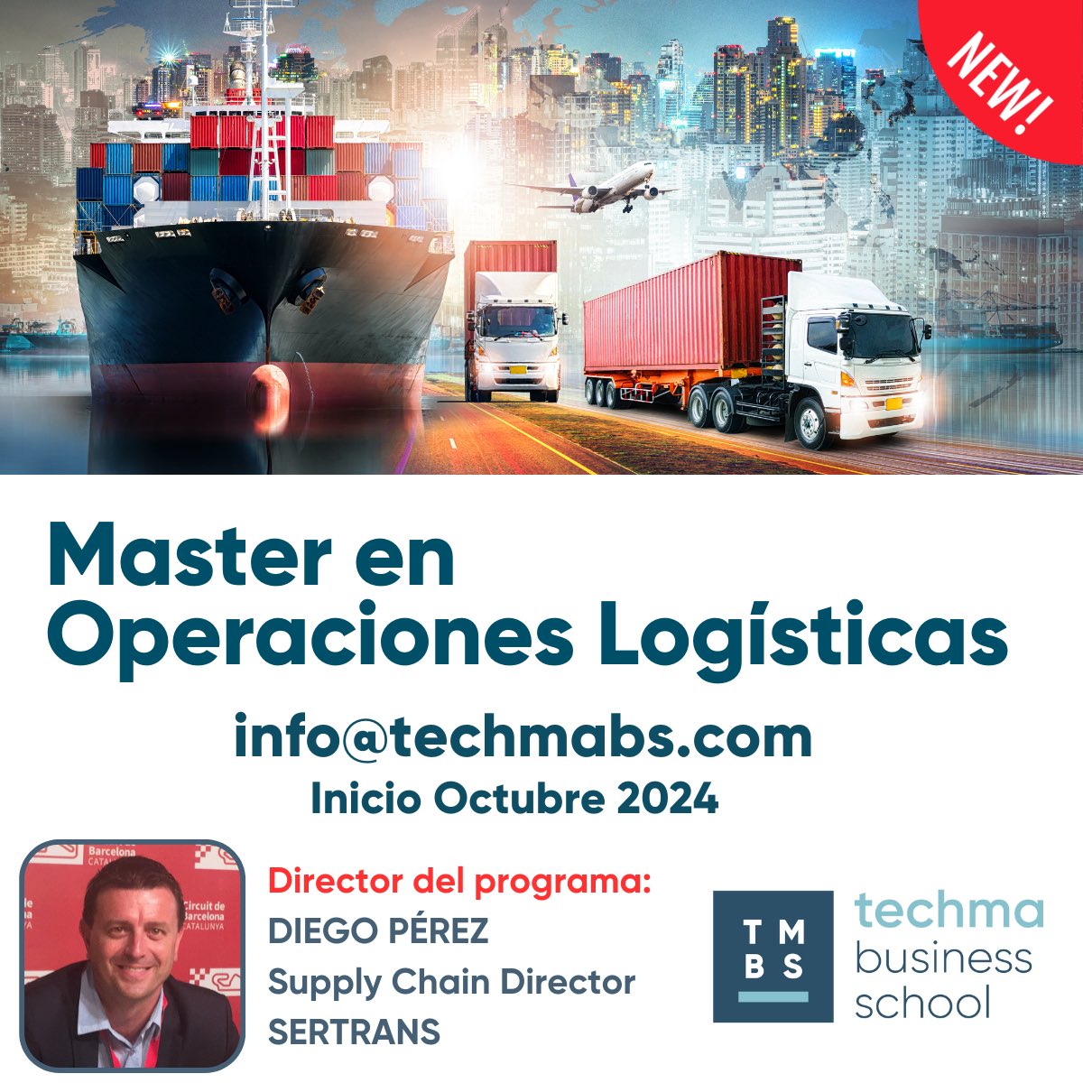TECHMA Business School (@techmabschool) on Twitter photo ¿Sabías que el sector logístico es de los que más ha crecido en los últimos 5 años?
El Máster en Operaciones Logísticas de TECHMA te prepara para aprovechar estas oportunidades, brindándote las habilidades y conocimientos necesarios.
Infórmate: info@techmabs.com ¿Sabías que el sector logístico es de los que más ha crecido en los últimos 5 años?
El Máster en Operaciones Logísticas de TECHMA te prepara para aprovechar estas oportunidades, brindándote las habilidades y conocimientos necesarios.
Infórmate: info@techmabs.com