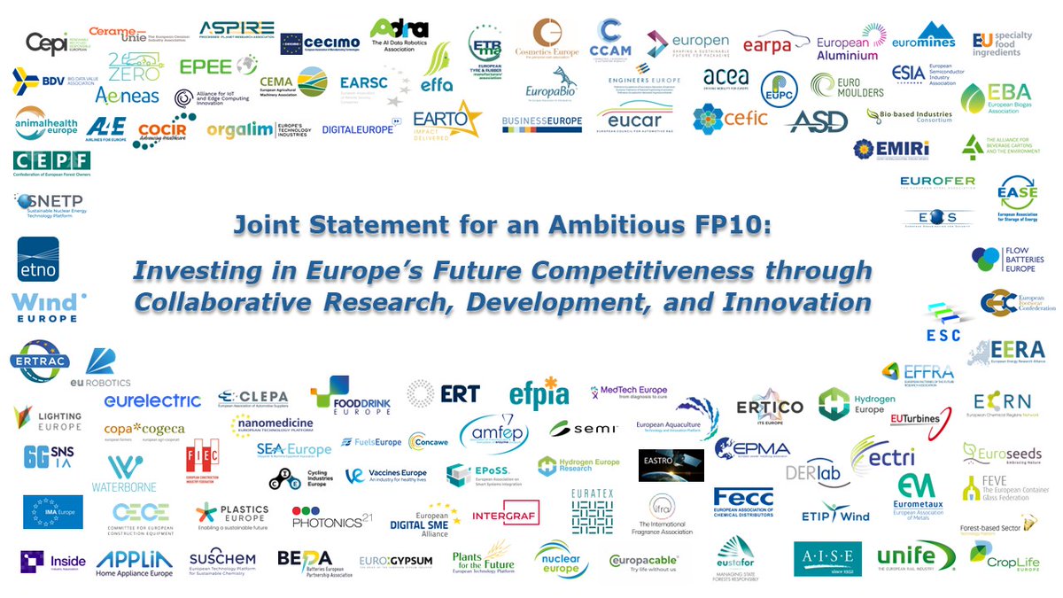Lise Fuhr (@lisefuhr) on Twitter photo Collaborative R&D are key to improve Europe's competitiveness at the global stage: last week @ETNOAssociation joined forces with 109 other 🇪🇺 associations to boost funding for the next European Framework Programme for Research & Innovation (#FP10): bit.ly/3XQHI8R Collaborative R&D are key to improve Europe's competitiveness at the global stage: last week @ETNOAssociation joined forces with 109 other 🇪🇺 associations to boost funding for the next European Framework Programme for Research & Innovation (#FP10): bit.ly/3XQHI8R