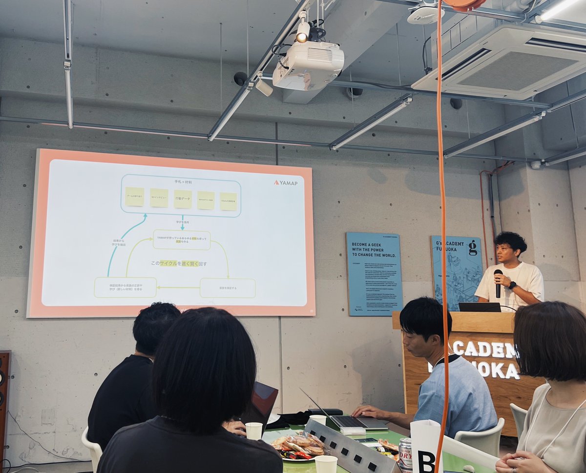 実は福岡に移住し、やっと生活が落ち着いたのでイベントに参加！
いっぱい良い気付きもらえた&amp;福岡デザイナーさん達とお知り合いになれて楽しい夜でした🙌
福岡デザイナーの皆さん、これからどうぞよろしくお願いします🍻
#PdM_LT