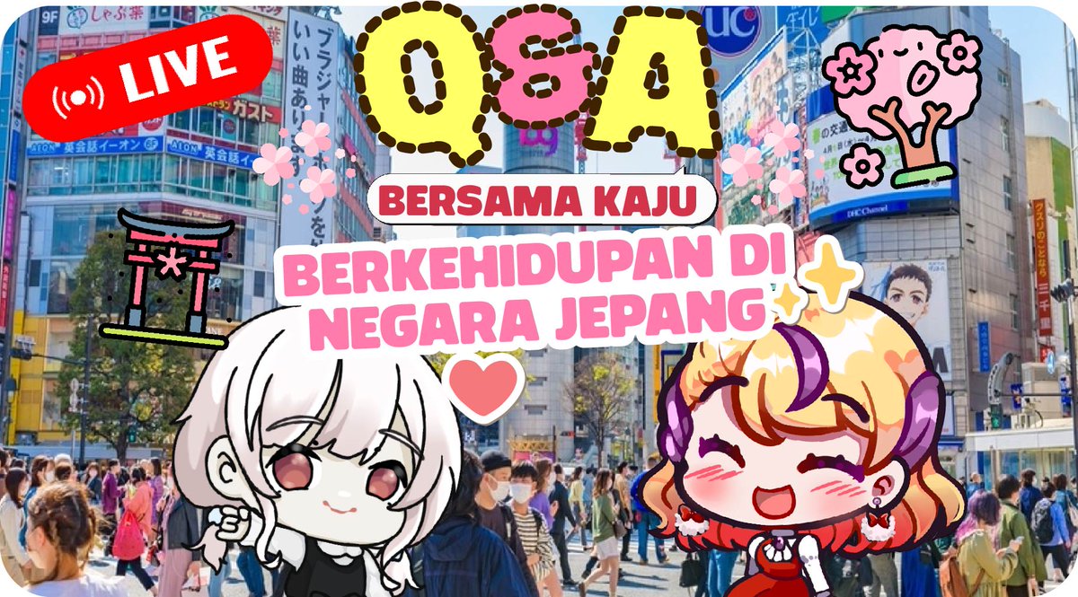 ayayascy's tweet photo. Q&amp;A STREAM! w/ @kazu_rozen 🌸🍃
⏰ 7.10 PM GMT+7
🔗https://t.co/EoAFhait1c

Siapa tahu ada yang mau ditanyakan soal jepang maupun kaju sendiri, kalian bisa drop di rep twt ini!~

mampir guys ! (´▽`ʃƪ)♡  #VTubers #AyaLive #AyaScy #VTuberID #VtuberStreaming https://t.co/hdomVECbF3