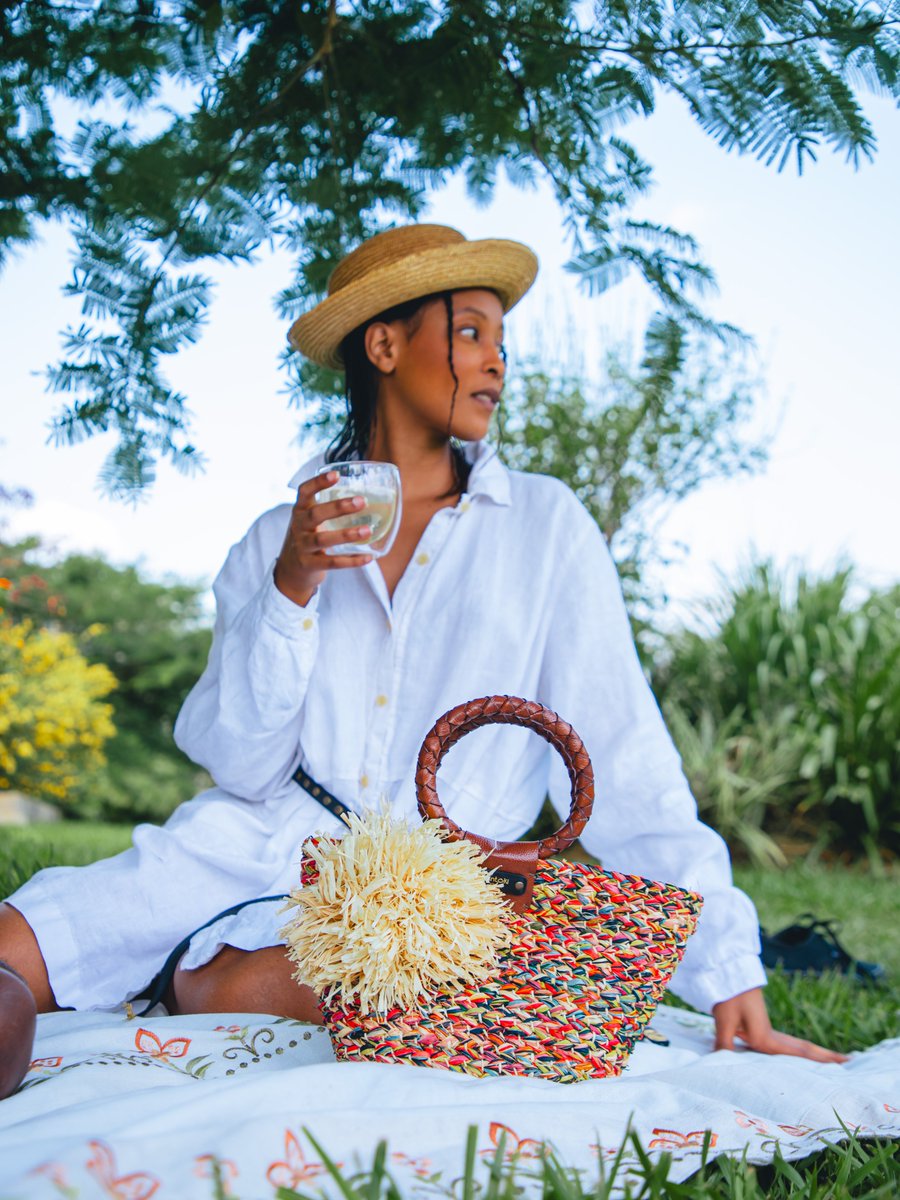 summer in style with a beautiful basket bag! Available at Studio Rwanda in Kimihurura. Perfect for any outdoor adventure! #RWOX