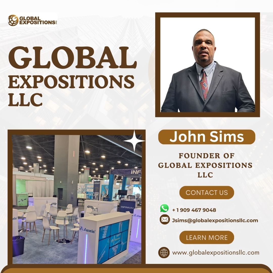 🚀🌟 Exciting News from Global Expositions LLC! 🌟🚀

#Tradeshowsolutions #laborcompany #GlobalExpositionsLLC #TradeShow #Exhibition #EventManagement #JohnSims #InnovativeDesigns #ExceptionalService #tradeshows