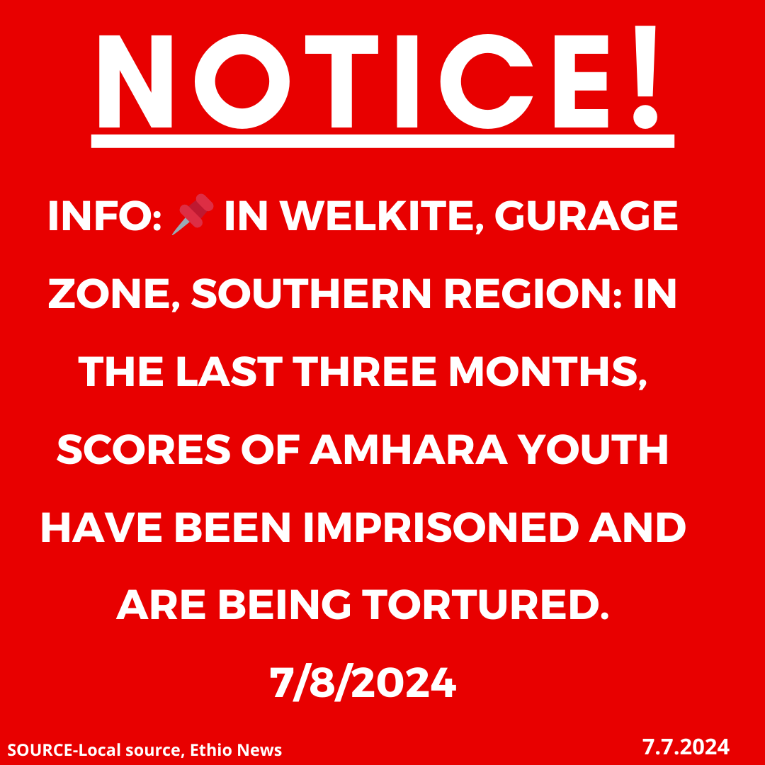 xotrinx1's tweet photo. INFO: 📌 Welkite, Gurage zone, Southern region: In the last three months, scores of Amhara youth have been imprisoned and are being tortured. 7/8/2024

#Ethiopia #xotrin #Amharagenocide #Amharamassacre #OromoENDFmurdersAmharacivilians #OromoENDFkillings #ENDFkillingAmharacivilians