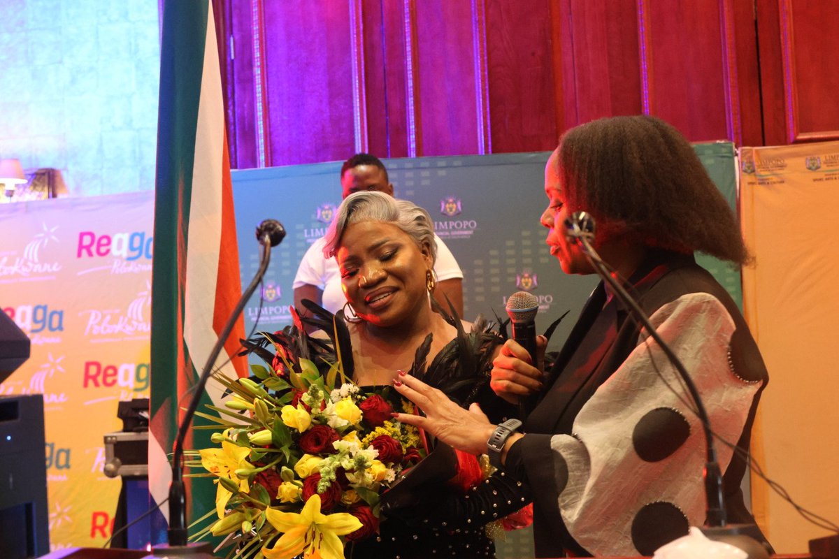 ANCLimpopo's tweet photo. The ANC-led Limpopo Provincial Govt under the stewardship of Premier Dr. @PhophiRamathuba, today, hosted a homecoming celebration breakfast for the BET Award winner, #Makhadzi at Meropa Casino &amp; Entertainment World in Polokwane. 
#LetsDoMoreTogether https://t.co/RmAABhvKe8