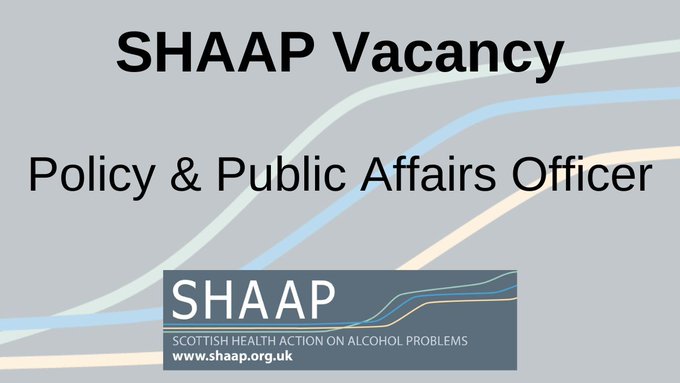 SHAAPAlcohol's tweet photo. 🚨Job Alert🚨

🗣️If you are passionate about reducing alcohol harms in 🏴󠁧󠁢󠁳󠁣󠁴󠁿and have a background in policy and public affairs, this could be the role for you!

Deadline: 5th August 2024

Apply here: https://t.co/SjdNklOLjN