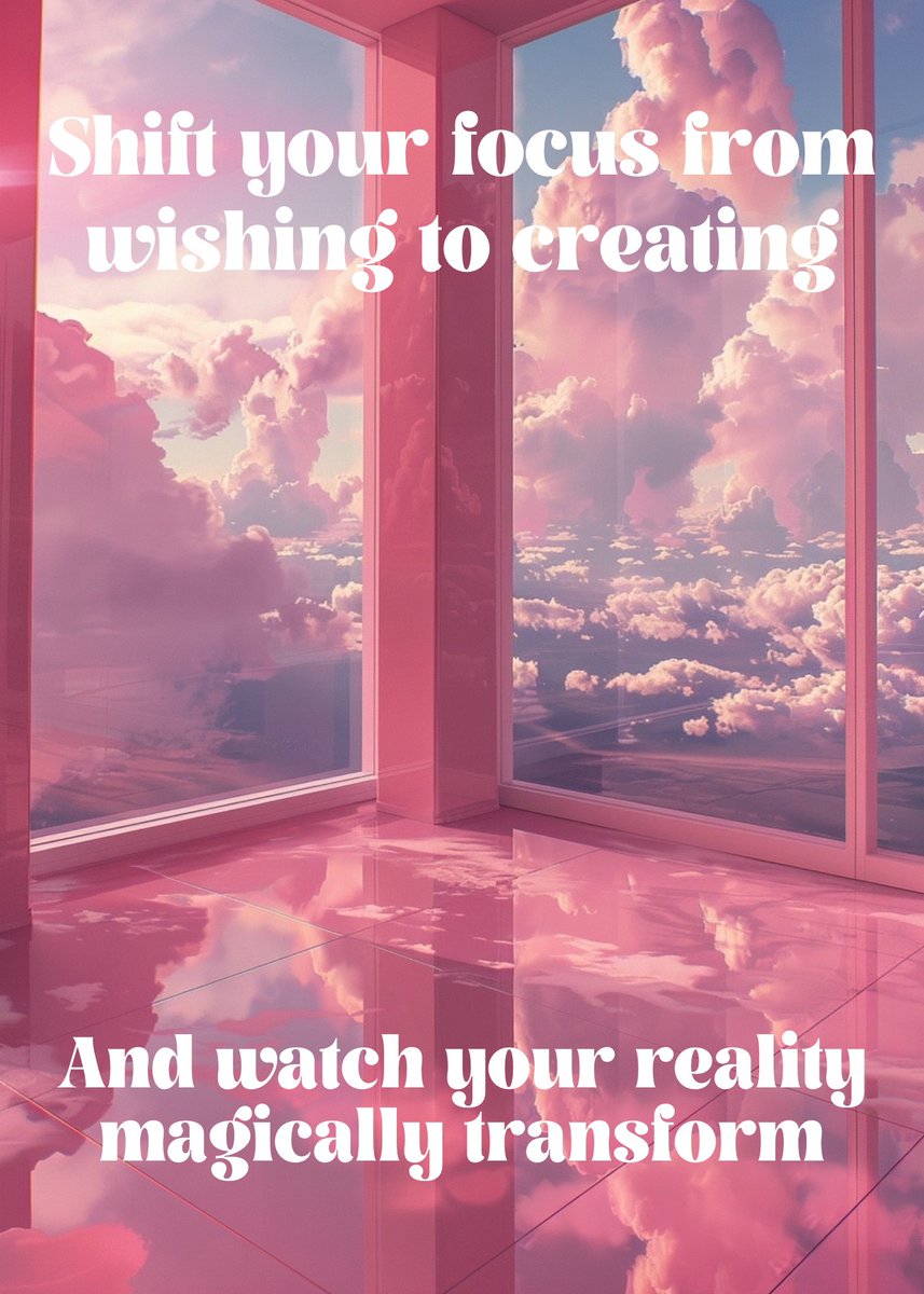 manifestmeme's tweet photo. Shift your focus from wishing to creating and watch your reality magically transform. #powerfulcreator https://t.co/iFrlx6F6rY