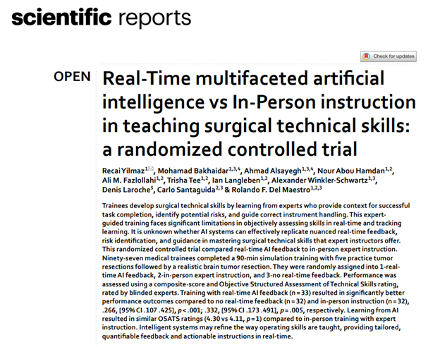Neurosurgical Simulation and AI Learning Centre tweet media