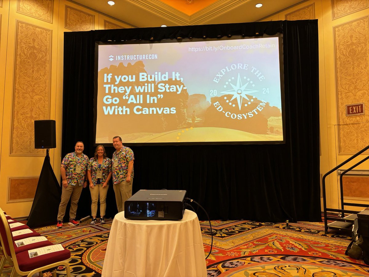 Joani_Miller1's tweet image. Thank you all for coming to our #INSTCon24 session on how to go all in with @Canvas_by_Inst . The #RCSLearn team rocked it!