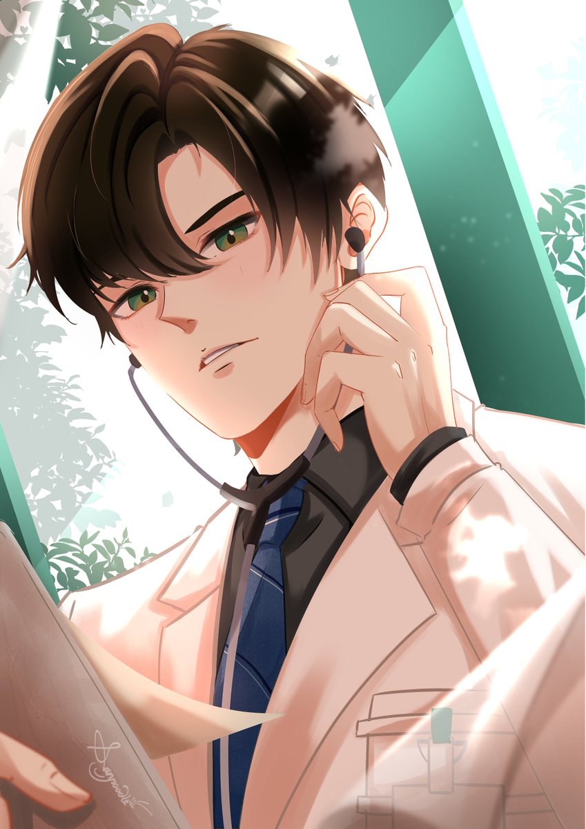 #Zayne  #LoveandDeepspace #恋と深空 💚 #animeboy #fanart