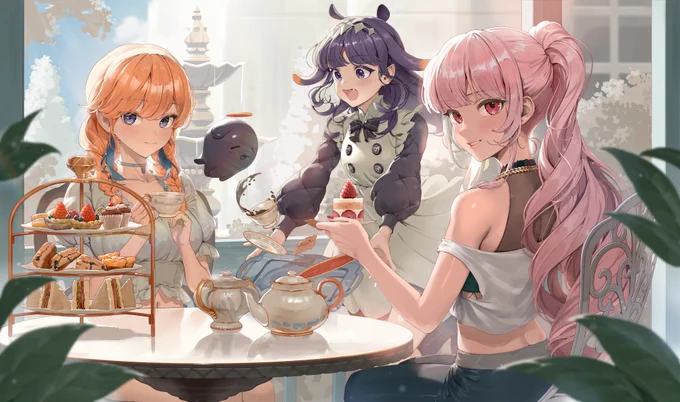 TeaParty #callillust #inART #KFPicasso