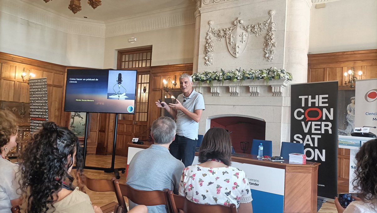 ICCRAM | Universidad de Burgos (@iccram_ubu) on Twitter photo 🚀 We are attending the course 'Communicating Science in Spanish: keys and tools' by <a href="/Conversation_E/">The Conversation ES</a> and <a href="/UIMP/">UIMP</a>.
Enriching experience thanks to experts as <a href="/Astro_SaraG/">Sara García Alonso</a>, <a href="/brionesci/">Carlos Briones</a>, <a href="/emontoliod/">Estrella Montolío</a>, <a href="/JuanLuisArsuaga/">Juan Luis Arsuaga</a>, <a href="/HelenaArlequino/">Helena González-Burón</a>...
Thank you! 🔬💬 🚀 We are attending the course 'Communicating Science in Spanish: keys and tools' by <a href="/Conversation_E/">The Conversation ES</a> and <a href="/UIMP/">UIMP</a>.
Enriching experience thanks to experts as <a href="/Astro_SaraG/">Sara García Alonso</a>, <a href="/brionesci/">Carlos Briones</a>, <a href="/emontoliod/">Estrella Montolío</a>, <a href="/JuanLuisArsuaga/">Juan Luis Arsuaga</a>, <a href="/HelenaArlequino/">Helena González-Burón</a>...
Thank you! 🔬💬