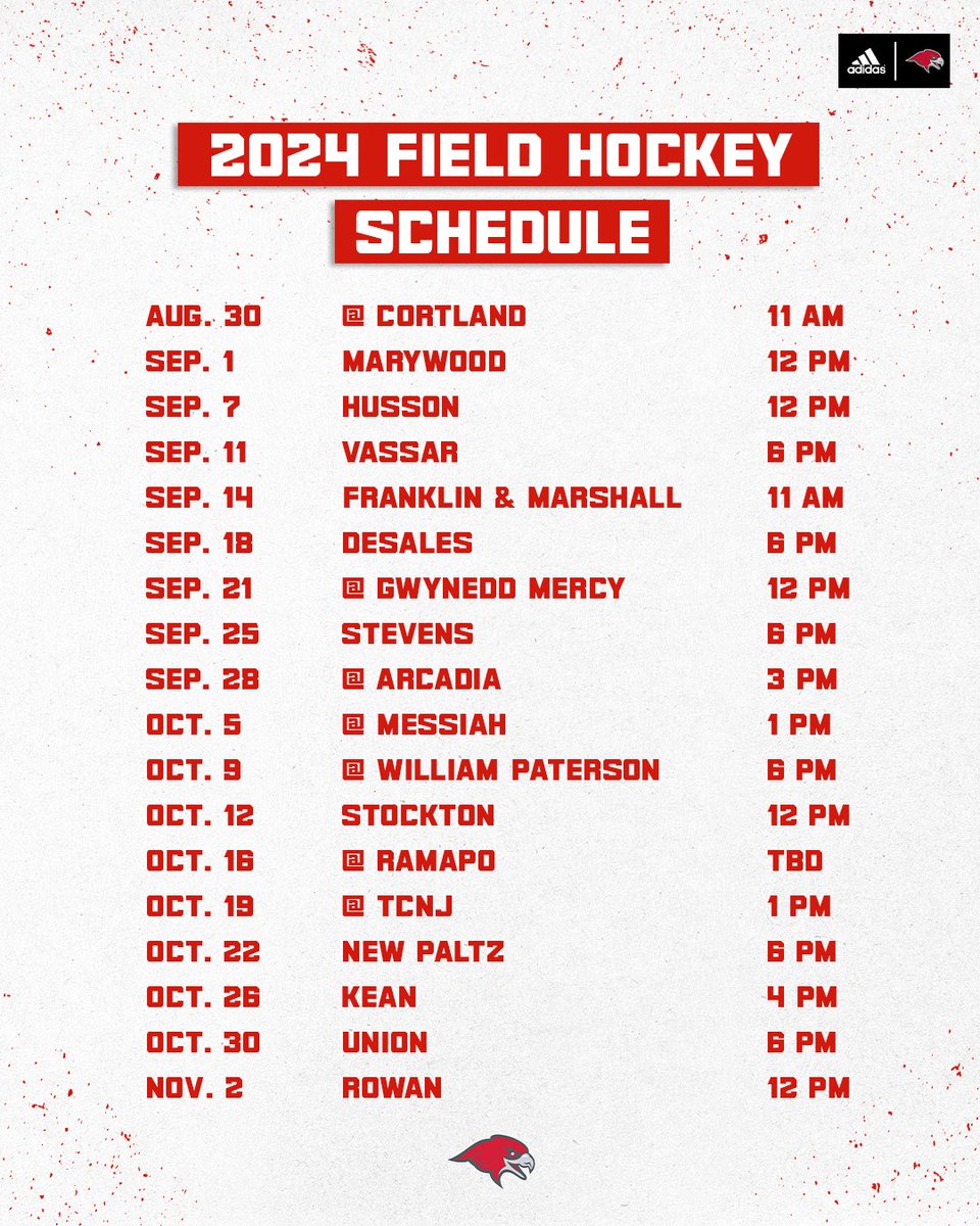 Montclair State Athletics (@msuredhawks) on Twitter photo THE COUNTDOWN IS ON 🗓️
Introducing the 2024 Field Hockey Schedule 🏑
<a href="/montclairstateu/">Montclair State University</a> | #ComeFlyWithUs THE COUNTDOWN IS ON 🗓️
Introducing the 2024 Field Hockey Schedule 🏑
<a href="/montclairstateu/">Montclair State University</a> | #ComeFlyWithUs