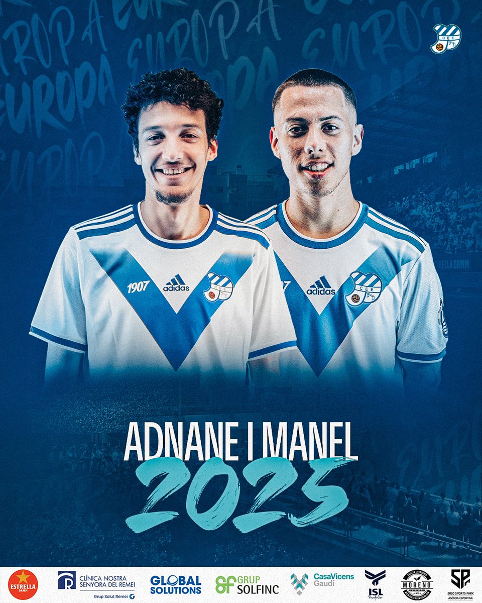 Manel i Adnane seguiran al Primer Equip! 🚨

Ambdós jugadors, que ja estaven integrats des de la temporada passada, continuaran un any més al club. 🤝

ℹ️ Més info: ceeuropa.cat/component/k2/m…

#futbolcat #VilaDeGràcia #SagradaFamília #2RFEF3