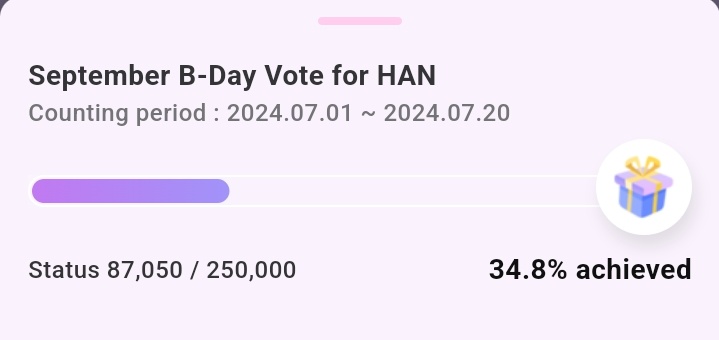 HanVotingTeam's tweet photo. 🗳️ IDOKI

We still need 170k hearts to win an ad for HAN's birthday! 

🎯: 250k hearts
🎁: Seoul subway station CM Board 
📆: 07/20
📎: https://t.co/XVHxkm3O2O

#HAN #한 #ハン @Stray_Kids https://t.co/qiTsp9AARJ