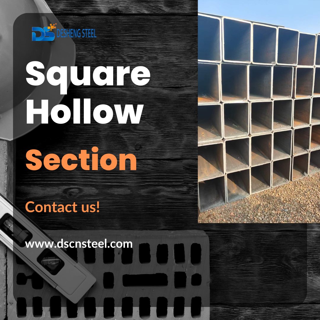 Desheng_Steel's tweet image. Enhance your construction projects with our Square Hollow Sections! Designed for strength and versatility, perfect for various structural applications. 

#SquareHollowSection #StructuralSteel #ConstructionMaterials
#HollowSection