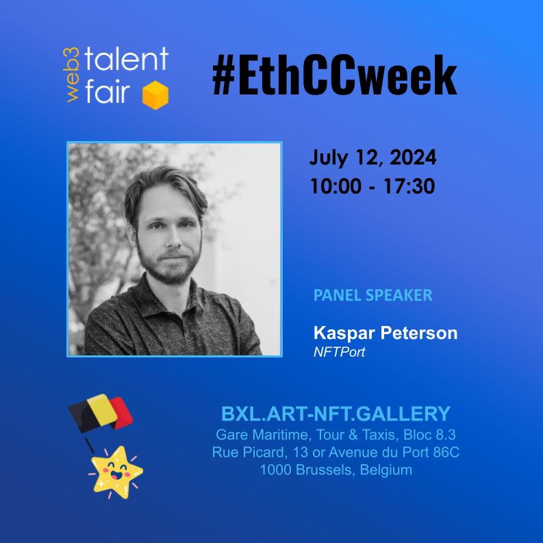 Web3TalentFair's tweet photo. [Meet your speakers: @nftport_xyz], join us on July 12th! 🎉 If you're in town for #ETHCCweek 🇧🇪 , sign up now for a day of #web3 networking and job opportunities! https://t.co/BGTDChxnCh 😊💯 #Blockchain #ETHCommunity #ethereum #ethcc #ethcc2024 #cryptocommunity #devs https://t.co/0Pipa5faQW