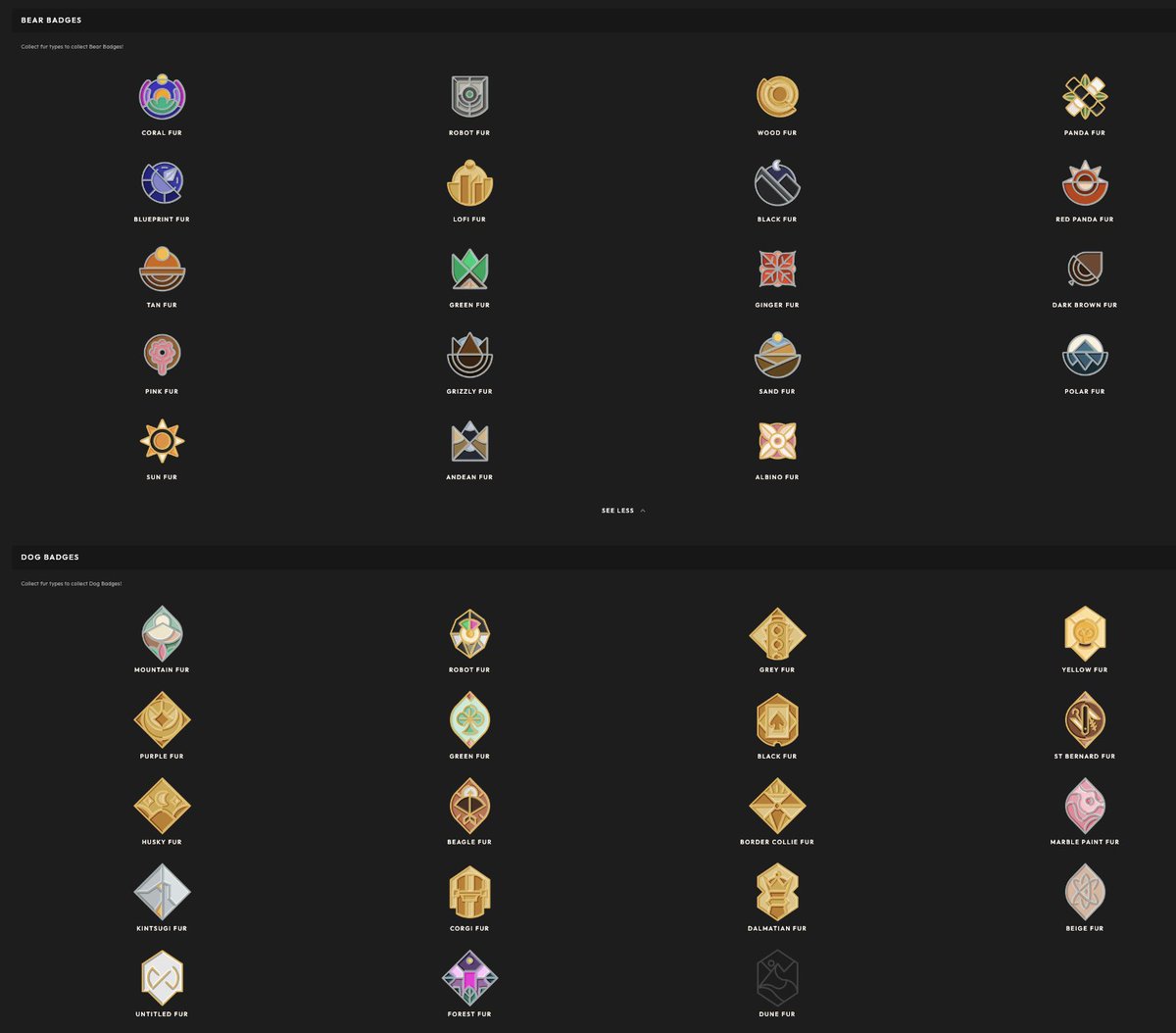 dak_daze's tweet photo. I feel like a Pokémon trainer collecting badges.
The only badge missing is Dune Fur @okay_dogs.
I like the @okaybears community and artwork. https://t.co/szuaoiVu8O