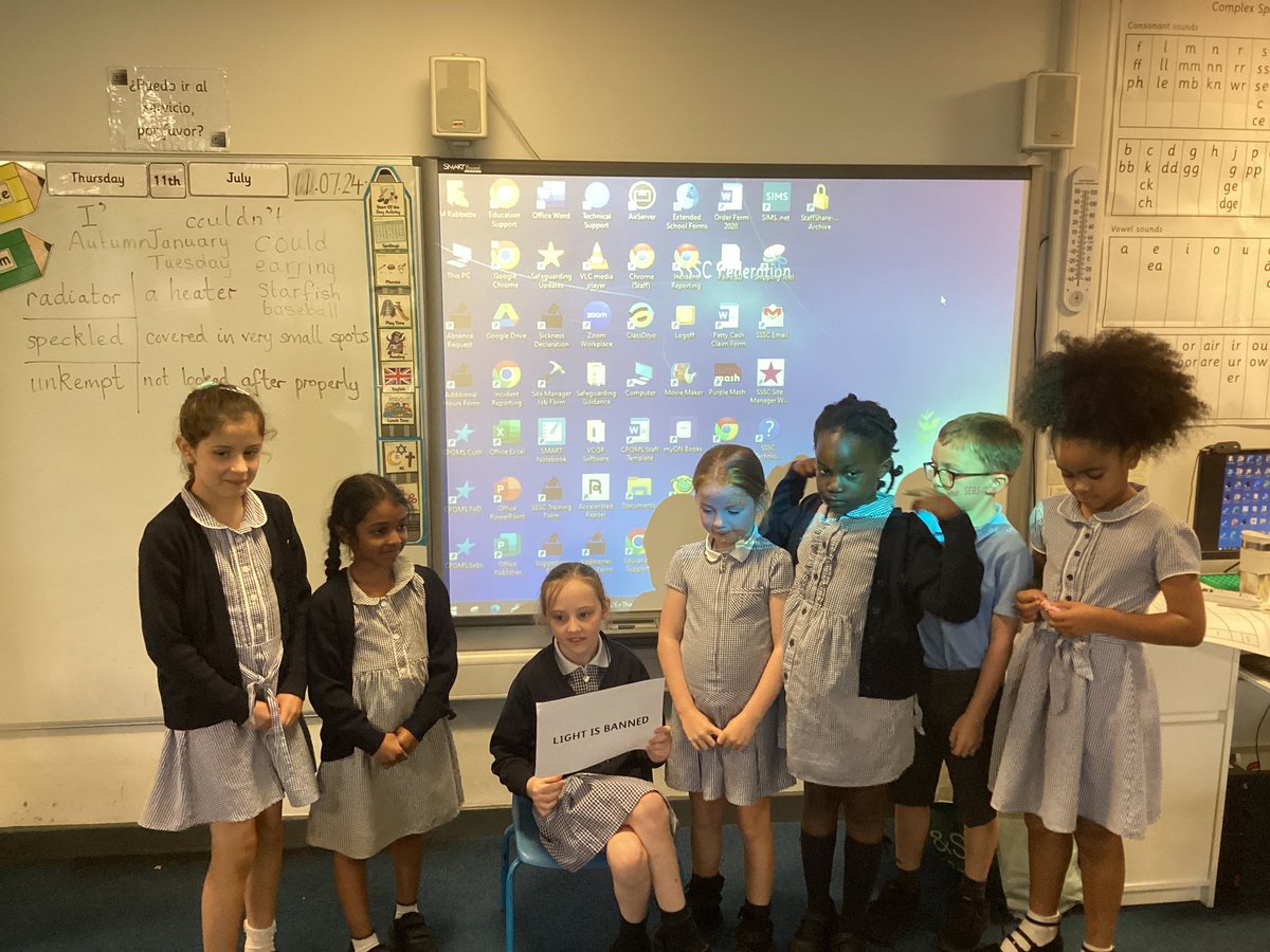 Year 2 were acting out scenarios in English today. We had to think and debate what it would be like if something was banned eg, light, school. This will help us to gather ideas to use in our writing. <a href="/StSebastiansPri/">StSebastiansPrimary</a> @SebsY2 #SebsEnglish