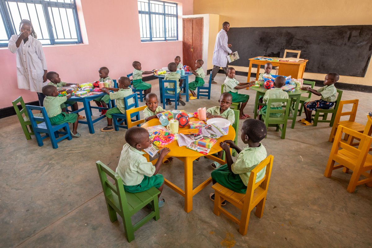 AkageraPark's tweet photo. The construction of school rooms funded through the National Tourism Revenue Sharing Scheme has helped improve access to quality education for children living near the Akagera National Park. 
#Education #Rwanda #ConservationWriting 
@RDBrwanda 
@AfricanParks https://t.co/w1IO2505K6