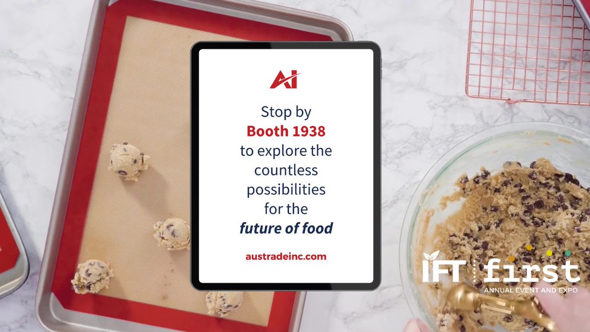 austradefoods's tweet image. 𝗝𝘂𝗹𝘆 𝟭𝟱-𝟭𝟳: Join us on the expo floor — 𝗕𝗼𝗼𝘁𝗵 𝟭𝟵𝟯𝟴 at 𝗜𝗙𝗧 𝗙𝗜𝗥𝗦𝗧 𝟮𝟬𝟮𝟰!

Watch on YouTube: youtube.com/watch?v=WfJnne…

#ift #iftfirst #iftfirst2024 #certified #organic #nongmo #sustainable #cleanlabel #ingredients #expo #booth1938