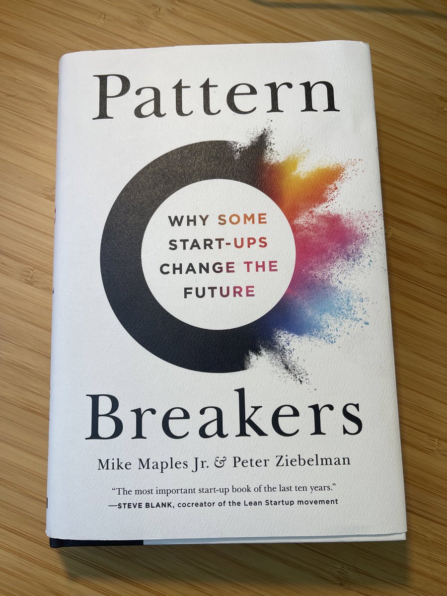 Highly recommend reading Pattern Breakers by <a href="/m2jr/">Mike Maples, Jr</a> <a href="/localvc/">Peter Ziebelman</a>

orientation towards inflections and creating ‘movements’ captures the true task for founders

favorite quote: “conventional thinking ultimately leads only to conventional success”