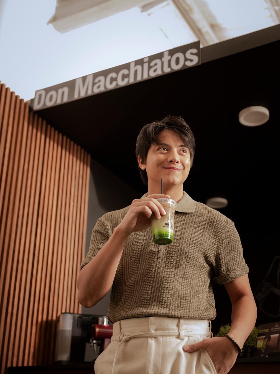 Life is better with Matcha in hand. 🍵

📷: facebook.com/share/p/sZQKyT…

#DonMacchiatosXDJP
#DanielPadillaCoffeeRoyalty