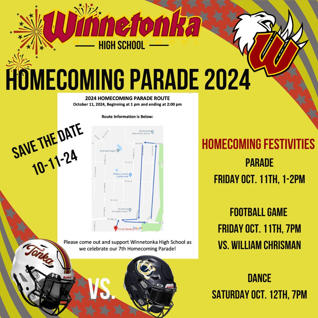 Jared Barge (@griffinswinnad) on Twitter photo Homecoming 2024... Save the Date!!! <a href="/NKCSchools/">NKC Schools</a> <a href="/EdwardBTate/">Dr. Edward Tate, Jr.</a> <a href="/N2SportsTonka/">Winnetonka Activities</a> @Winnetonka <a href="/Tonka_Football/">Winnetonka Griffins Football</a> <a href="/TonkaNation/">Tonka Nation</a> <a href="/Tonka_News/">Tonka News</a> Homecoming 2024... Save the Date!!! <a href="/NKCSchools/">NKC Schools</a> <a href="/EdwardBTate/">Dr. Edward Tate, Jr.</a> <a href="/N2SportsTonka/">Winnetonka Activities</a> @Winnetonka <a href="/Tonka_Football/">Winnetonka Griffins Football</a> <a href="/TonkaNation/">Tonka Nation</a> <a href="/Tonka_News/">Tonka News</a>