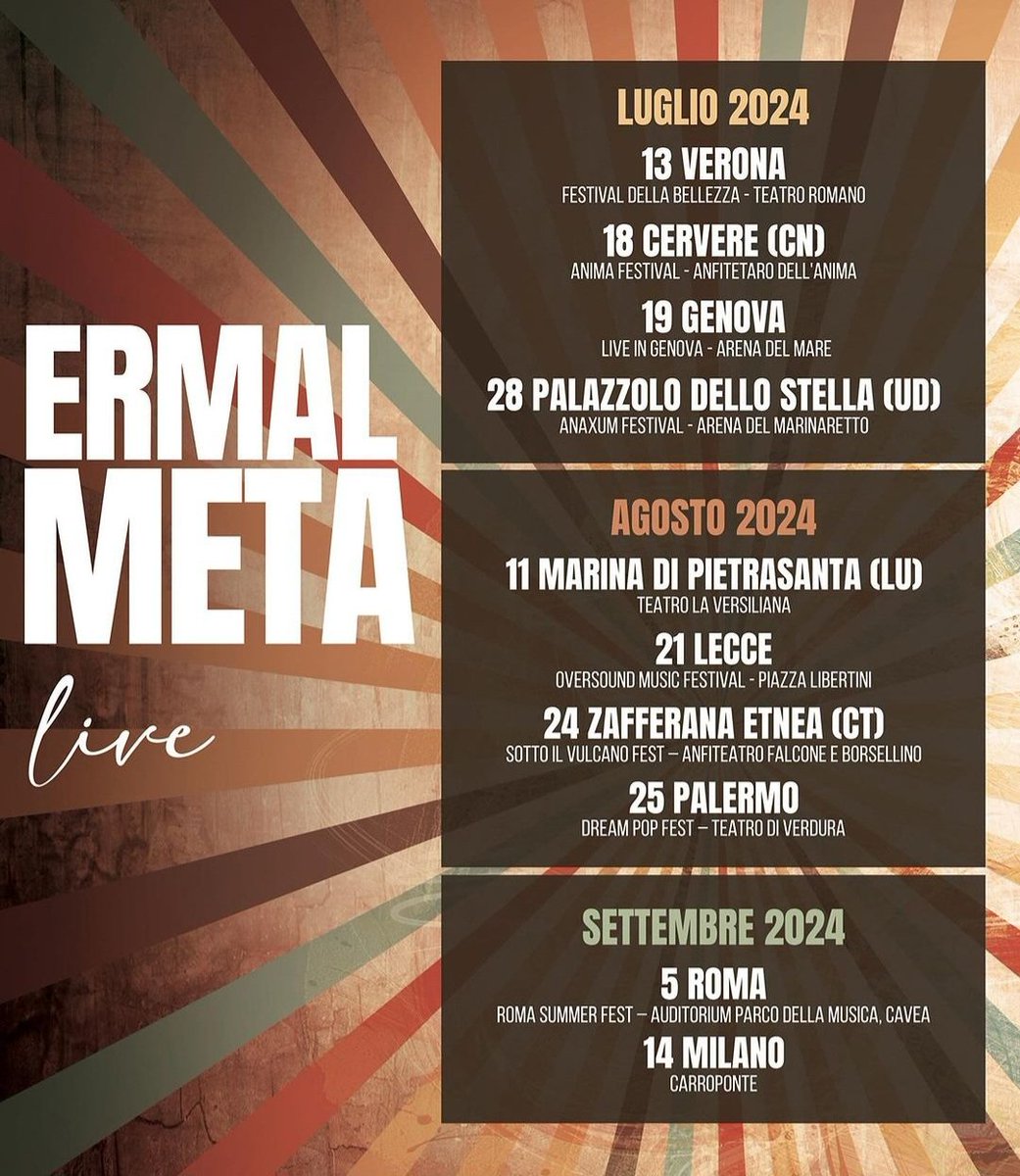 micheciprovo's tweet photo. Il modo in cui si è passati
da questo                           a questo
#ErmalMeta #buonafortunatour 
#ErmalMetaLive https://t.co/Rft1loA6tr