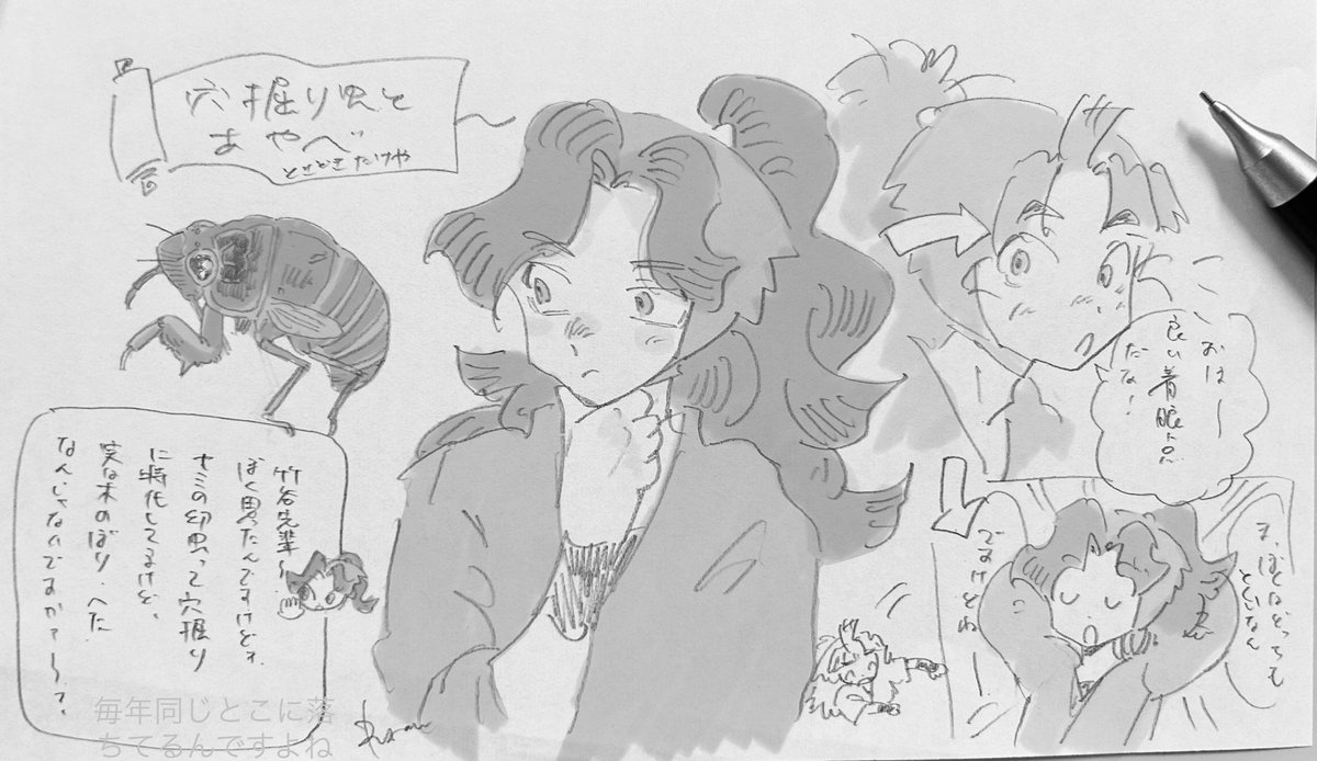 綾部と竹谷とセミの話 