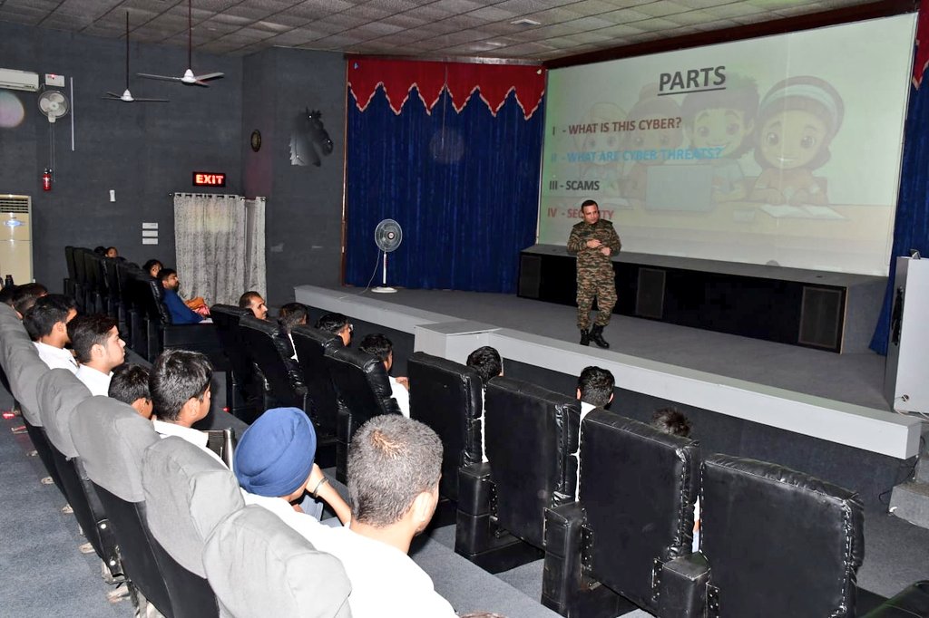 SWComd_IA's tweet photo. ๐ป๐คณ๐ฒ"Cyber Security, is an unwavering necessity. Our mission! is to safeguard our digital frontiers."๐ป๐คณ๐ฒ
#StallionBrigade conducted #CyberAwareness Campaign for families, service personnel and students of APS & KV, Abohar.
The experts conducted interactive sessions and played movies on #Cybersecurity with a Key focus on #StayingSafeOnline and #DigitalSafety.
#ChetakCorps
@adgpi
#SaptaShaktiCommand
#CyberSecurityAwareness
#Awareness
#StaySafeOnline
@HQ_IDS_India
@NICMeity
@IndianCERT
@Cyberdost
@InfoSecAwa