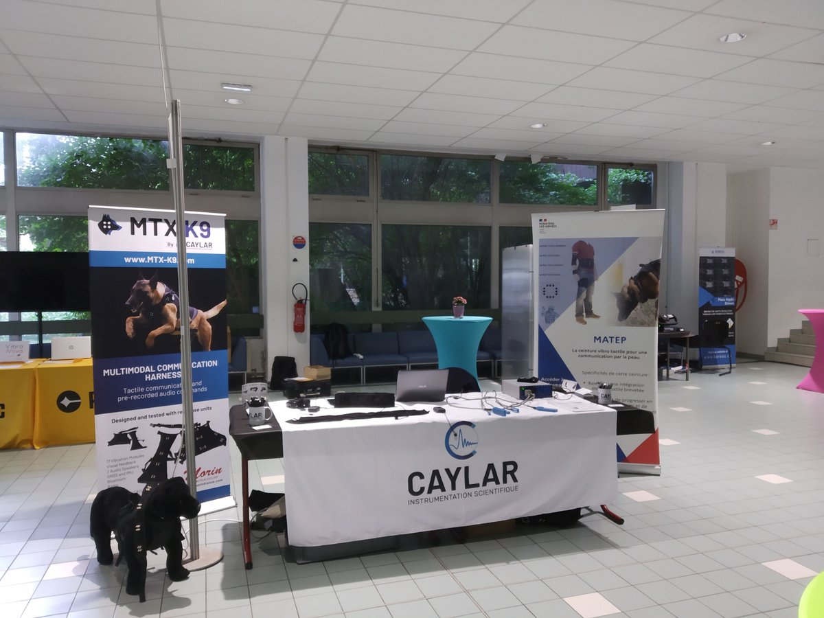 CAYLAR_SAS's tweet photo. Very pleased to have sponsored #Eurohaptics2024 and presented our haptic technology to this incredible community. Thank you to the organisers and to everyone who came to test our products. We go home with great inputs and new ideas!
#haptics #eurohaptics #MTXBelt #MTXLab #MTXK9 https://t.co/tPq1JGpmM0