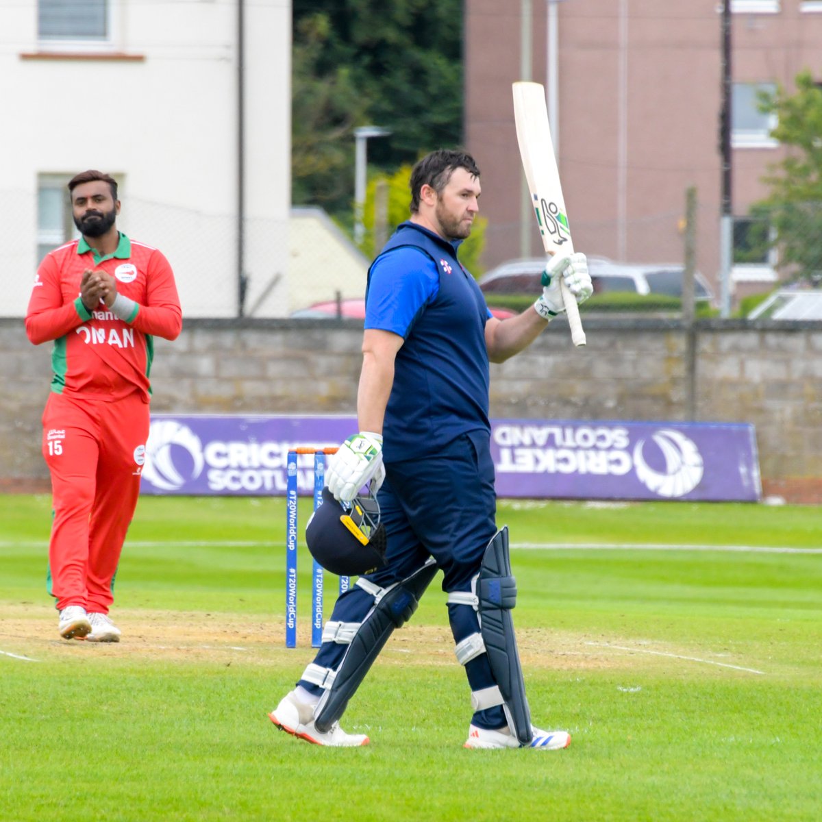 CricketScotland's tweet photo. The highest score by a Scotland batter in any Scottish representative game 💜

A special innings from @oli14wh 🙌

#FollowScotland https://t.co/Eznvy8y94G