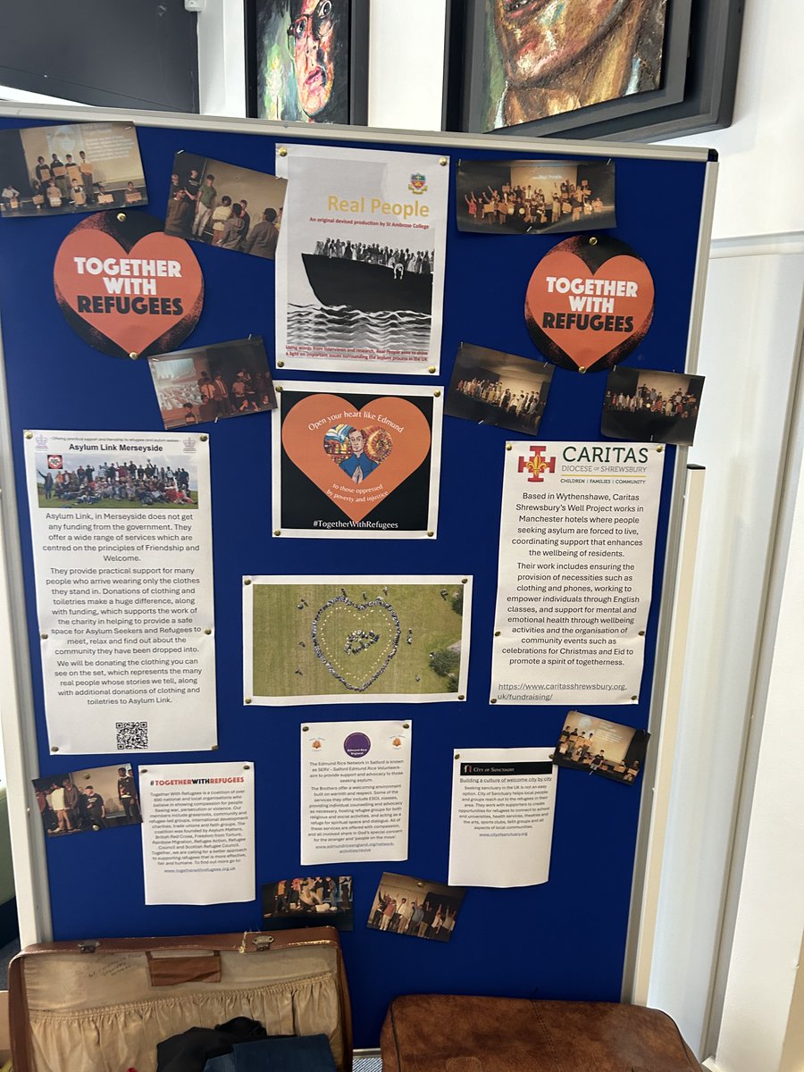 edmundrice_eng's tweet photo. A wonderful performance by @StAmbroseColl of their original play 'Real people' which highlights the story of those who arrive seeking refuge &amp; asylum in the UK. Truthful, compassionate, powerful &amp; hopeful. a courageous and moving piece of drama #TogetherWithRefugees @AsylumLink https://t.co/qxZhmIMuqM
