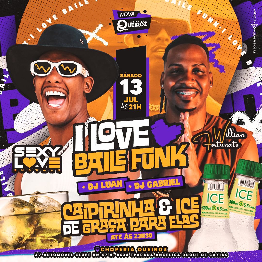 *SÁBADÃO DIA 13 TEM I L❤️VE BAILE FUNK NA CHOPERIA DO QUEIROZ🤪🚀*