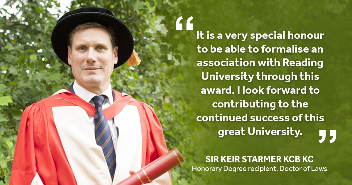 Uni of Reading (@uniofreading) on Twitter photo #tbt 10 years ago today Sir <a href="/Keir_Starmer/">Keir Starmer</a> received his Honorary Degree of Doctor of Letters from @UniRdg_Law at <a href="/UniofReading/">Uni of Reading</a>...and look where he is now!
As we prepare for next week's Graduation ceremonies, we wonder, where could your degree take you? 😁 rdg.ac/4deQvpV #tbt 10 years ago today Sir <a href="/Keir_Starmer/">Keir Starmer</a> received his Honorary Degree of Doctor of Letters from @UniRdg_Law at <a href="/UniofReading/">Uni of Reading</a>...and look where he is now!
As we prepare for next week's Graduation ceremonies, we wonder, where could your degree take you? 😁 rdg.ac/4deQvpV