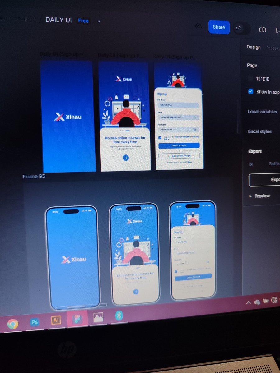 etaiwo331's tweet photo. 001 Daily UI task 👨‍🍼: Create a sign up page, modal, form, or app screen related to signing up for something. It could be for a volunteer event, contest registration, a giveaway, or anything you can image.
#dailyui #figma #UIreplication #uidesign #UIUX #financeapp #UIUXcompany https://t.co/DbqyttXFkt