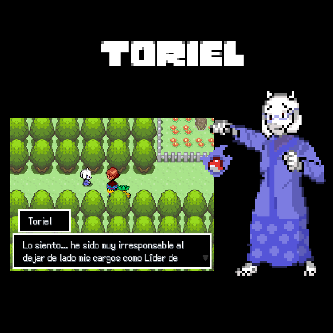 PoketaleFangame's tweet photo. ¡Quedan 8 días para el lanzamiento del juego!

Toriel es el primer desafío al que tendremos que hacer frente en nuestra aventura por Ebottia. ¿Podremos demostrar a sus Pokémon de tipo Normal y Fuego que estamos preparados para la aventura?

#POKEMON #undertale #game #pixel #juego https://t.co/iRk79dIU6d