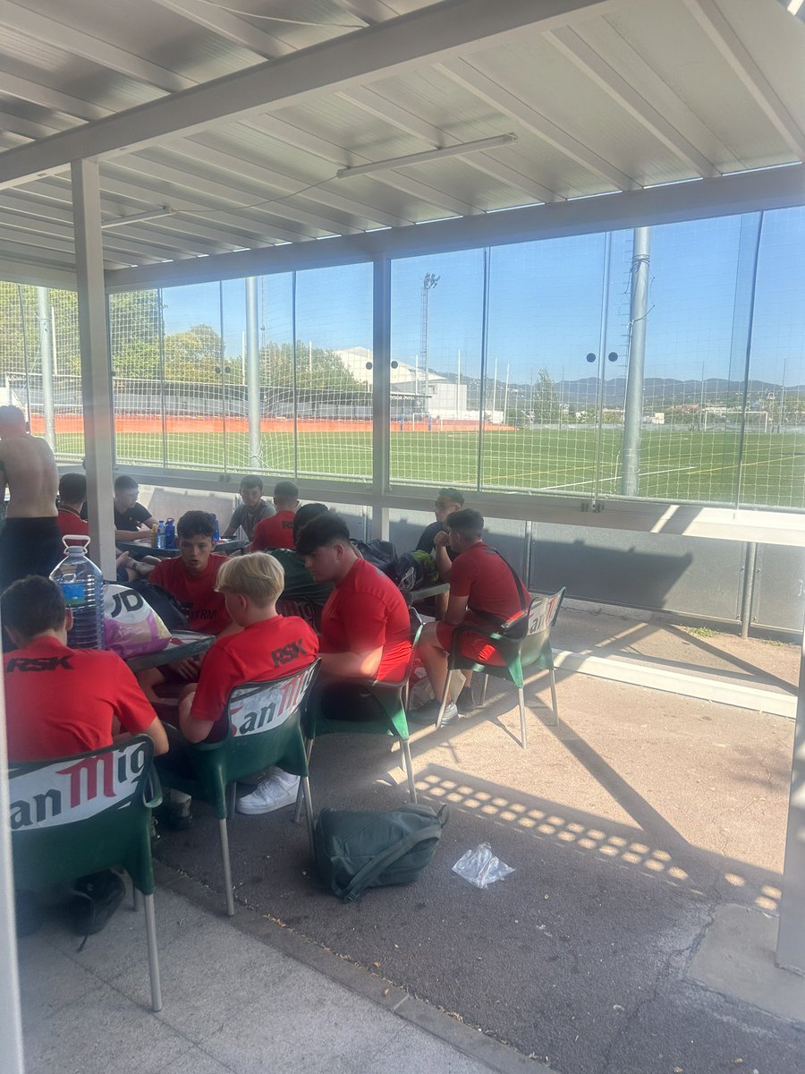 SHEPPEY_PE's tweet photo. It’s game day. A prelude to the big game on Sunday. England vs Spain. We have arrived at the ground. #Barca2024 https://t.co/RBr5RKcGz0