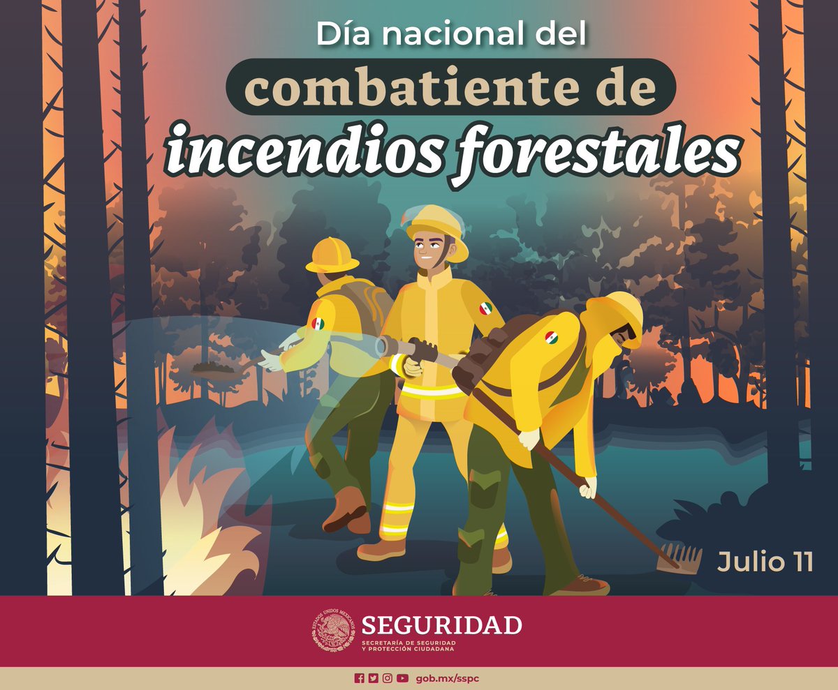 Este Día nacional del combatiente de incendios forestales reconocemos la labor de quienes arriesgan su vida para controlar el fuego de nuestras áreas naturales.