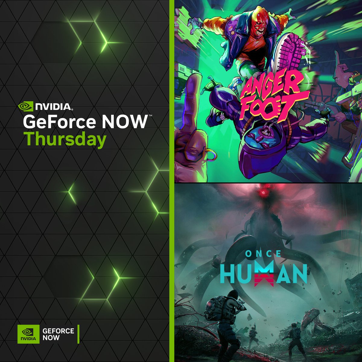 NVIDIAGFN's tweet photo. This #GFNThursday we're staying alive. 🧟☢️

@OnceHuman_ joins the cloud along with @angerfootgame &amp; @Nacon's Cricket 24. 🙌

More 👉 https://t.co/KpVBpaGNS6 https://t.co/KZMLCutzCM