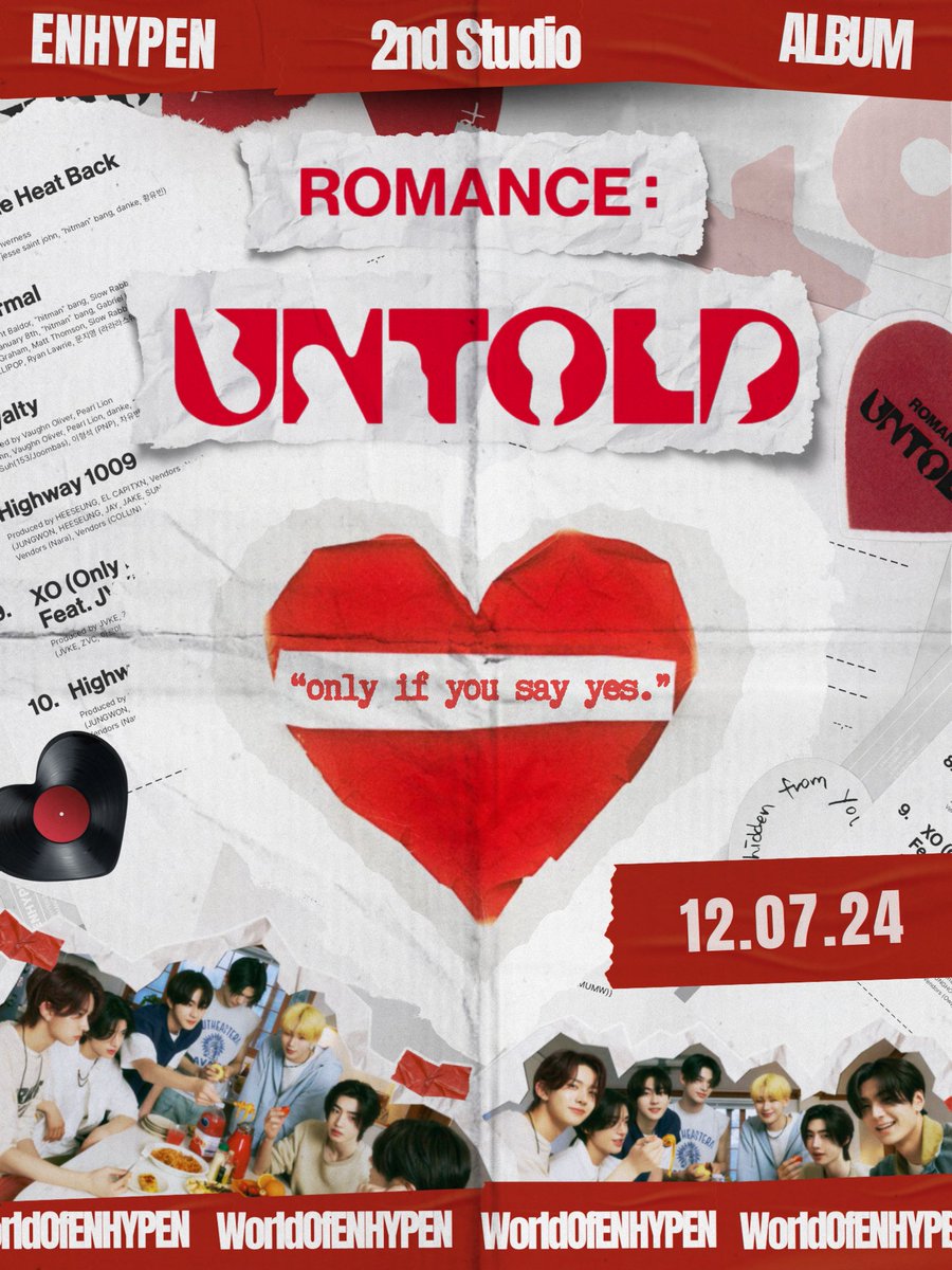 ️️ ️️ ️️ ️️
A letter has been sent to you: “Would you take a listen to our new melodies? Only if you say yes.” Let #ENHYPEN soundtrack your summer; a secret symphony waiting to be unraveled. Unleash the untold, Ms. Heart.
️ㅤ