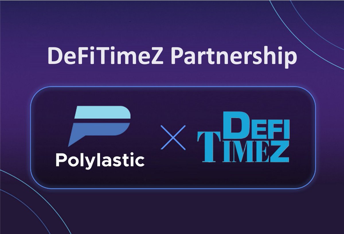 Polylastic (@polylastic) on Twitter photo We're thrilled to announce our strategic partnership with <a href="/DeFiTimeZ/">DeFiTimeZ $DFTZ $SOL</a>! π€
Through this partnership, Polylastic will be featured in their multilingual digital magazine, reaching a vibrant global audience in the crypto space. π
#Polylastic #DeFiTimeZ $POLX $DFTZ #DeFi We're thrilled to announce our strategic partnership with <a href="/DeFiTimeZ/">DeFiTimeZ $DFTZ $SOL</a>! π€
Through this partnership, Polylastic will be featured in their multilingual digital magazine, reaching a vibrant global audience in the crypto space. π
#Polylastic #DeFiTimeZ $POLX $DFTZ #DeFi