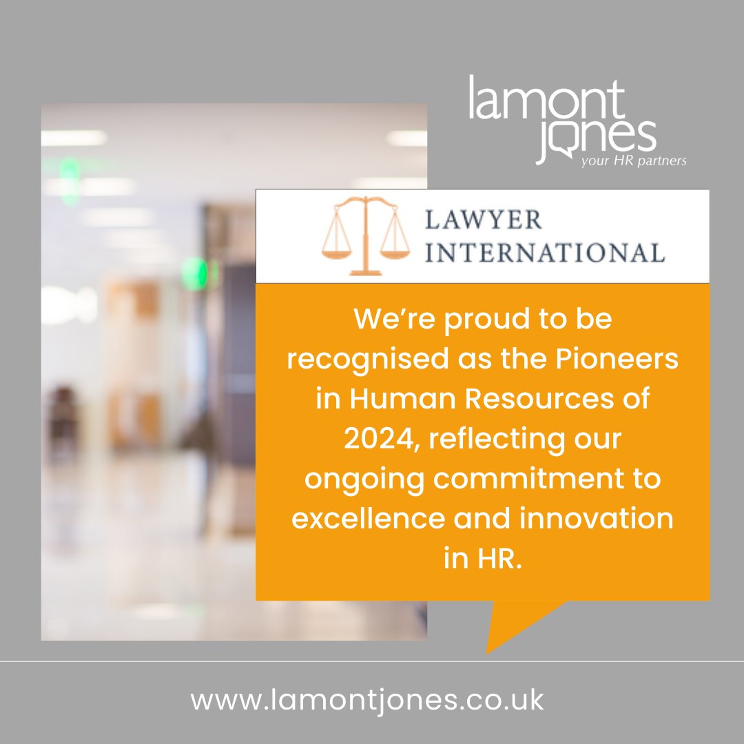 lamontjonesHR's tweet image. Under Heather Jones&apos; leadership, Lamont Jones Ltd has provided exceptional HR services for nearly 20 years and is proud to be recognised as the 2024 Pioneers in Human Resources.
lamontjones.co.uk/about/
#HRLeadership #ExpertHR #LamontJones #20YearsOfExcellence #HRInnovation