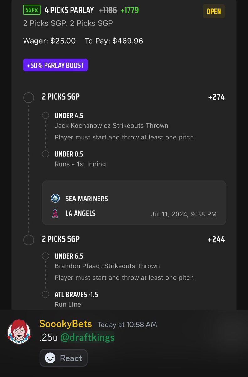 .25u on this 50% SGPx boost