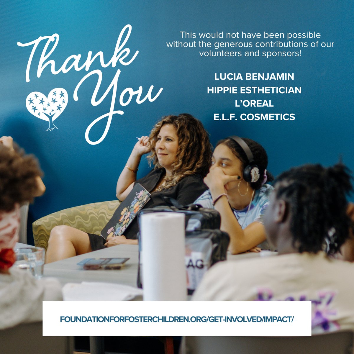 FFCFL's tweet image. 🌟 We can't thank Lucia &amp;amp; Billie enough for this workshop! Empowerment through education and advocacy is possible because of our incredible community. Get involved: foundationforfosterchildren.org/get-involved/i… 💚 Thanks for the donations @elfcosmetics &amp;amp; @lorealusa! Together, we make a difference!