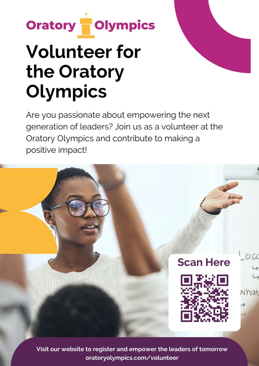 D_e_e_lish's tweet photo. Are you passionate about empowering the next generation of leaders? The Oratory Olympics invites you to become a volunteer and make a difference!

Click the link below to sign up today!
https://t.co/cfwThC66ny https://t.co/EUPkcKU126