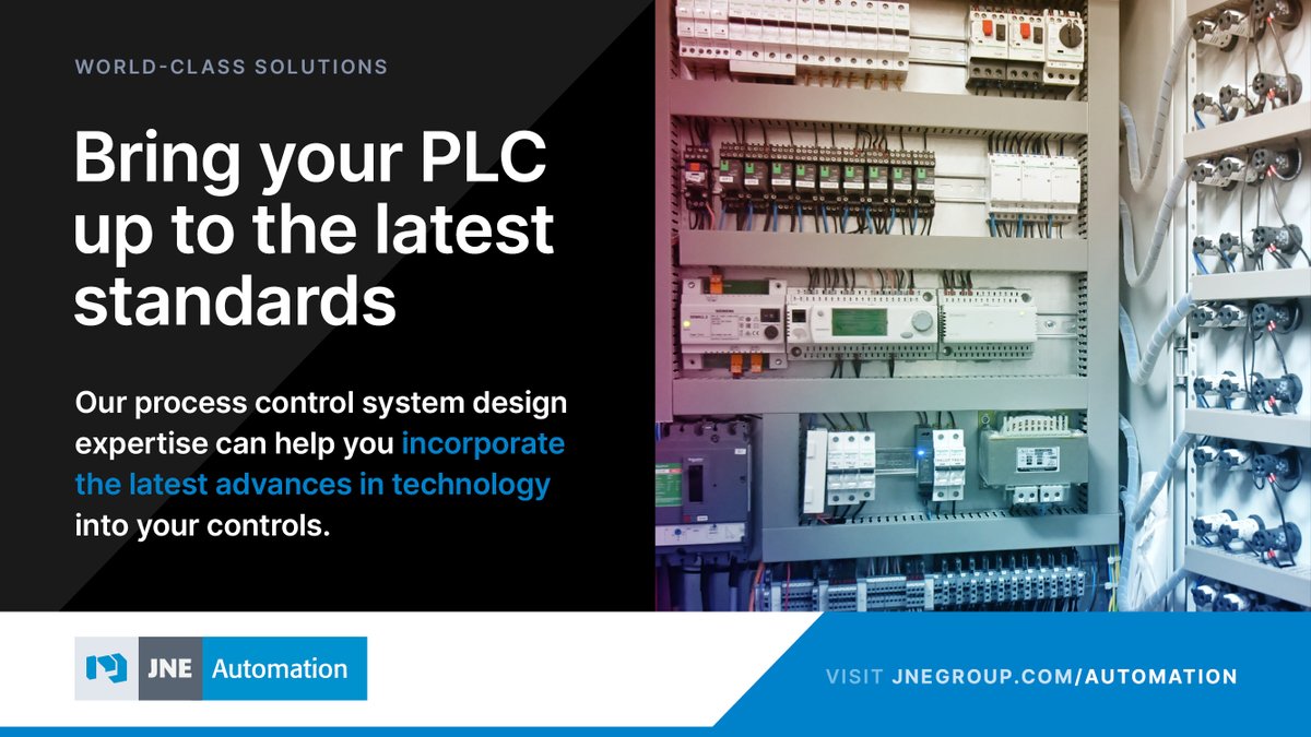 Not only can JNE Automation specify PLC requirements to bring your controls up to the latest standards, we can program your PLC to ensure all functional requirements are met and the latest advances in technology are incorporated. Contact us at info@jnegroup.com to learn more.