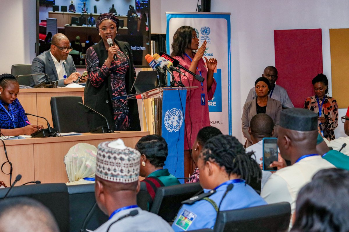NGYouthSDGs's tweet photo. The National Youth Consultative Forum for the #SummitoftheFuture provided an opportunity for @MohamedFall and @DrJamila_Bio to add their voices, emphasizing the importance of youth inclusion in shaping Nigeria's future🇳🇬.
Learn more here👉 https://t.co/UjSXwndQLx
#SOFTNG https://t.co/5nqAH58fxP