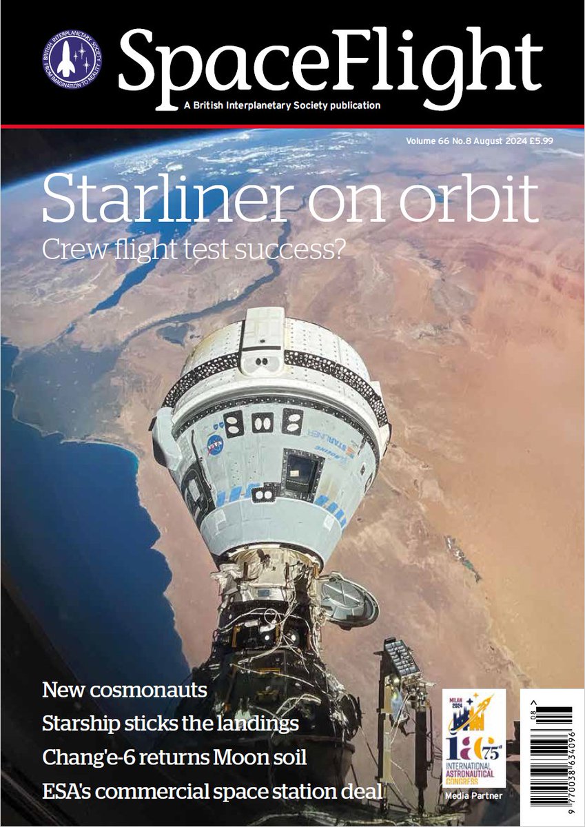 🚀<a href="/BIS_spaceflight/">BIS</a> #SpaceFlight #Magazine August 2024 edition in shops now. <a href="/NASA/">NASA</a> <a href="/BoeingSpace/">Boeing Space</a> Starliner +<a href="/SpaceX/">SpaceX</a> Starship + <a href="/CNSA_en/">China National Space Administration (CNSA)</a> Chang'e-6 mission + <a href="/esa/">European Space Agency</a> <a href="/vast/">Vast</a> space station deal + <a href="/UNOOSA/">UNOOSA</a> + #TheExplorationCompany Bikini capsule and more! <a href="/iafastro/">IAF</a> #IAC2024 #space #astronaut