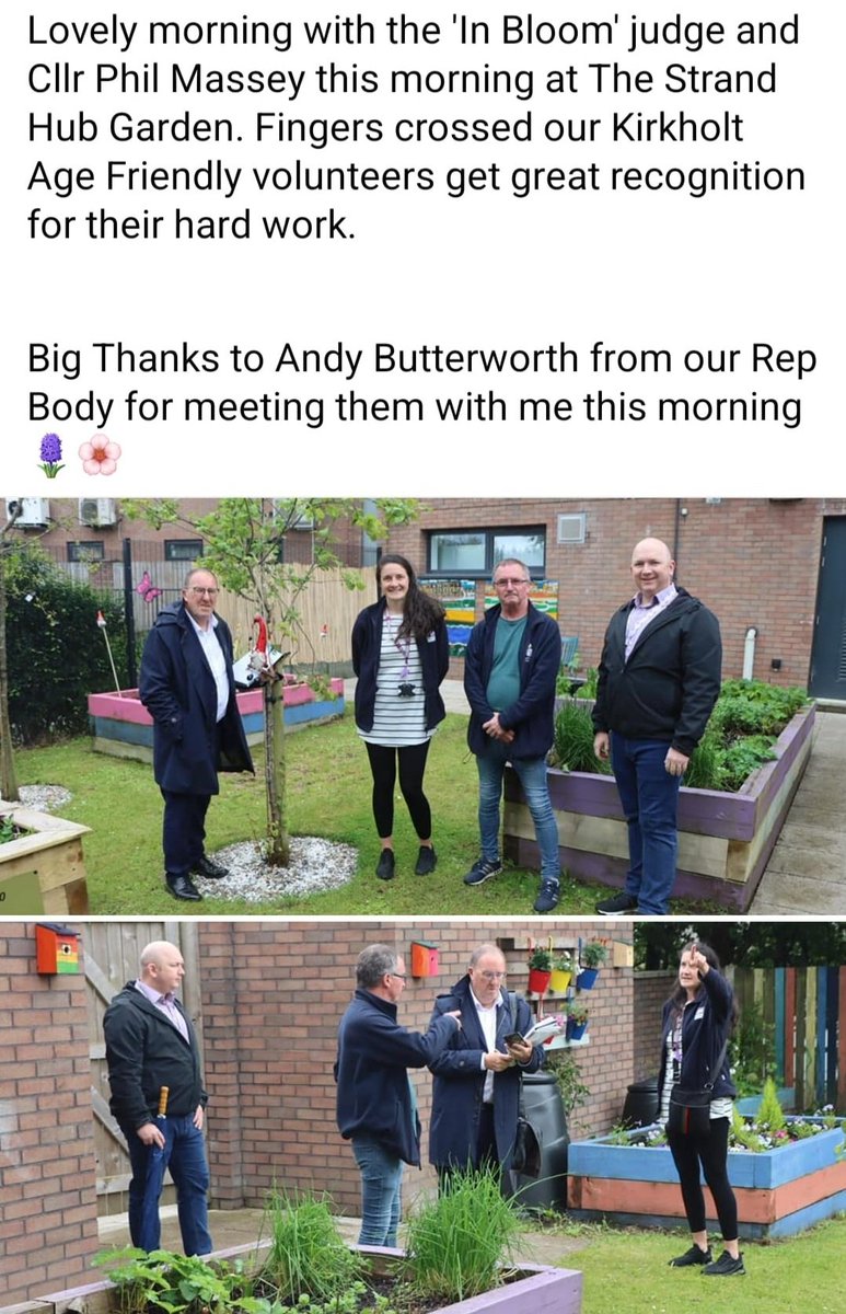 Judging day for Rochdale in bloom at the strand garden (RBH)
